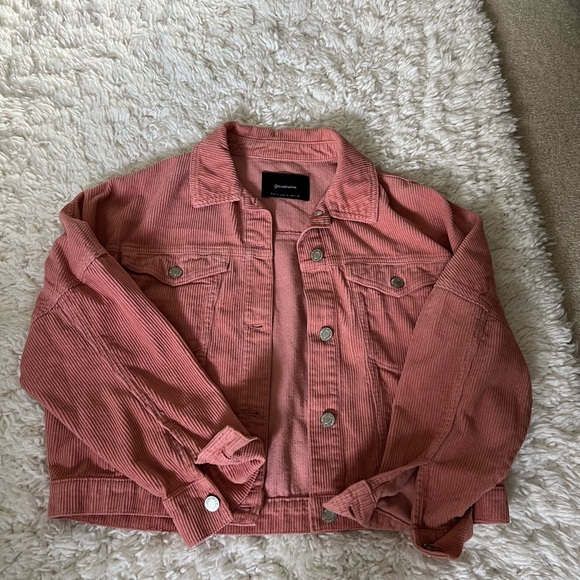 Stradivarius Blush Pink Corduroy Jacket - Picture 1 of 5